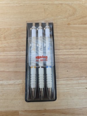 Vintage Set of 3 rOtring Tikky Special Mechanical Lead Pencils W. Germany