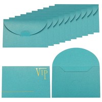 UmschläGe 11 X 7,5 Cm 12 StüCk 250G Glitzerpapier Blau
