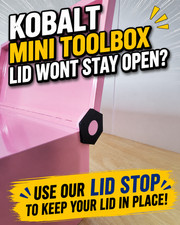 Kobalt Mini Toolbox Lid Stop Keeps Lid in Pla...
