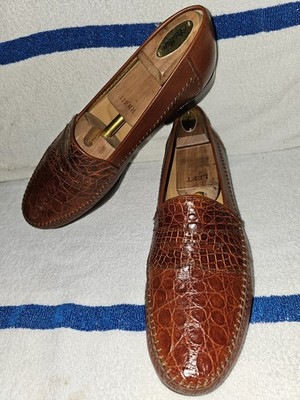 Superb Condition  DAVID EDEN  Genuine Alligator Loafers sz 12  Made in Spain