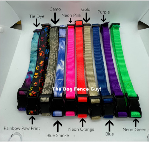 Invisible Fence Replacement Collars (Fits 801 Microlite 3/4" Nylon, 2 Holes)