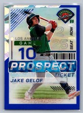 Jake Gelof 2024 Panini Prospect Edition Blue Ice /299 #196