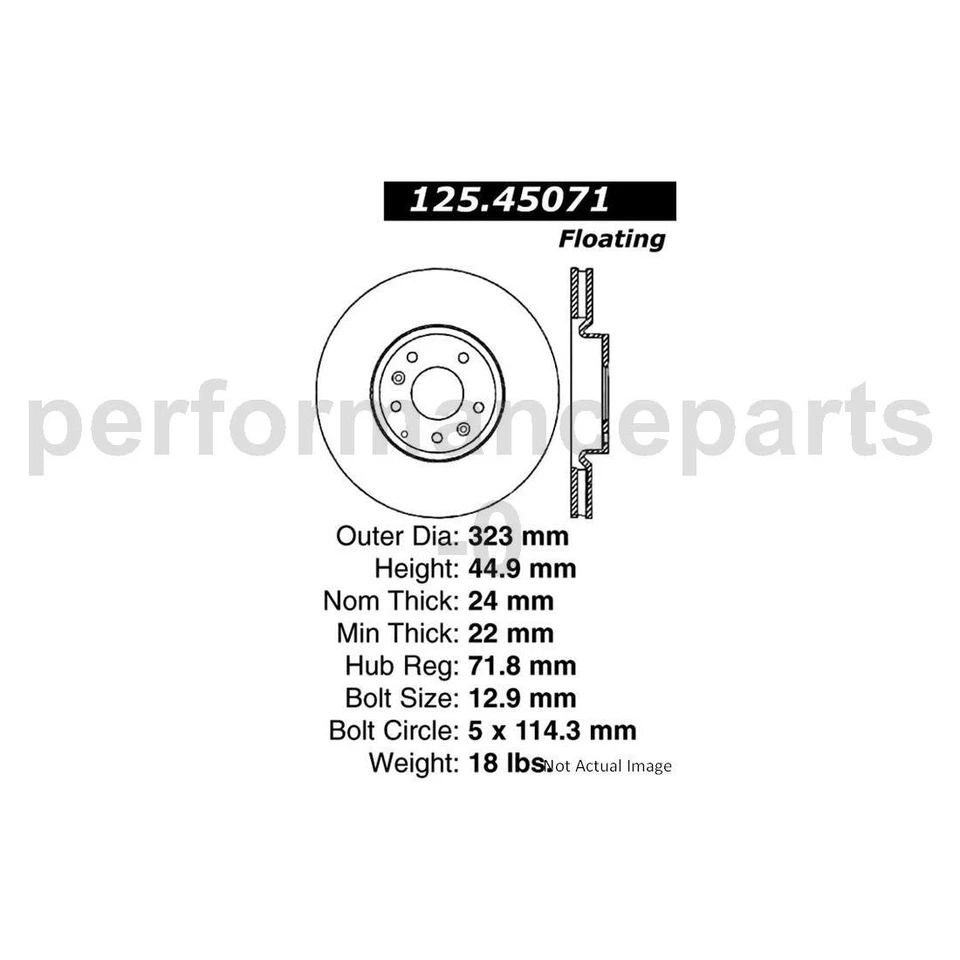 Juego de pastillas de freno de disco delanteras rotor de freno de disco para Mazda RX-8 2004-2011 Foto 3 de 4
