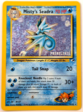 Pokemon Mistys Seadra Prerelease Foil Promo 9132 2000 Wotc Nm Np