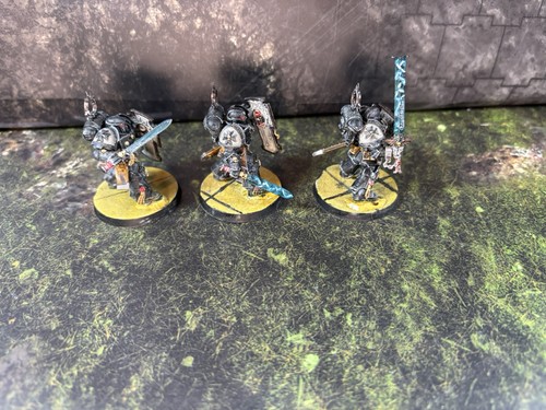 Warhammer 40k Black Templars Bladeguard Veterans Painted 3x (#574) - Picture 9 of 10