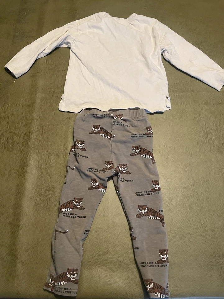Camisa y pantalones de manga larga Zara 2-3T Tigers Are Awesome Foto 2 de 4