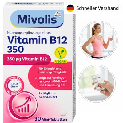 Mivolis Vitamin B12 350 Mini-Tabletten 30 St, 6 g