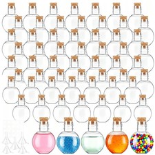 36 Pack Mini Plastic Bottles with Corks Funnels Plastic Potion Bottles Tiny C...