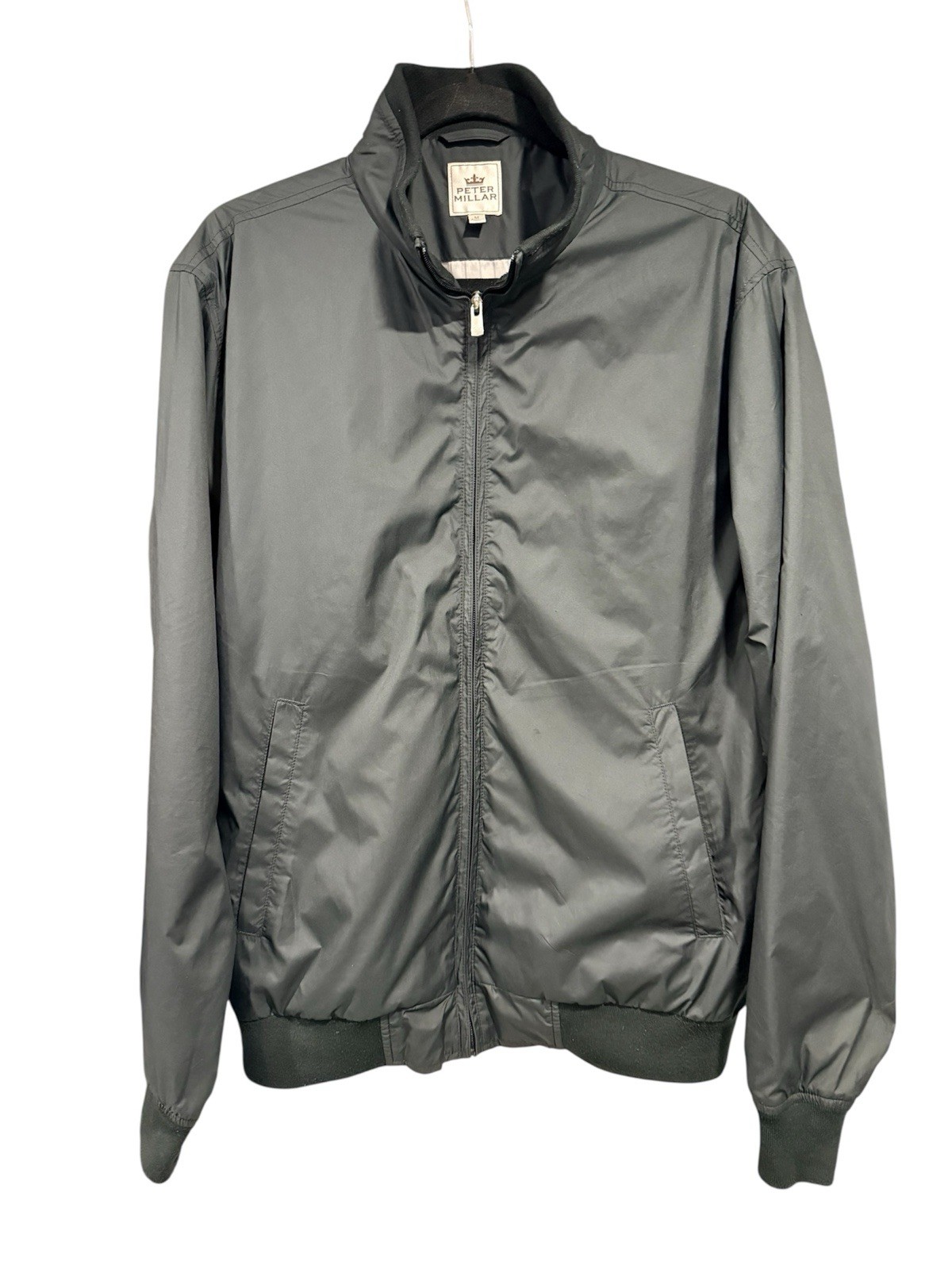 PETER MILLAR Black Packable Lightweight Full Zip … - image 2