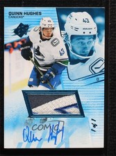 2022-23 SPx Premium Memorabilia Auto 1/1 Quinn Hughes #76 Auto 1q2