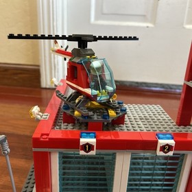 Lego City Fire Station 60004, Complete With Instructions, Used