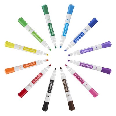 Amazon Basics Whiteboard Marker Set 36 Count Chisel Tip Assorted