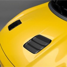 Ford Hood Louvers Matte Black Pair Mustang 2018-2023