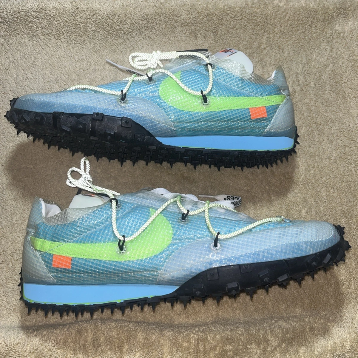 Off-White x Nike Waffle Racer Vivid Sky W for sale | eBay