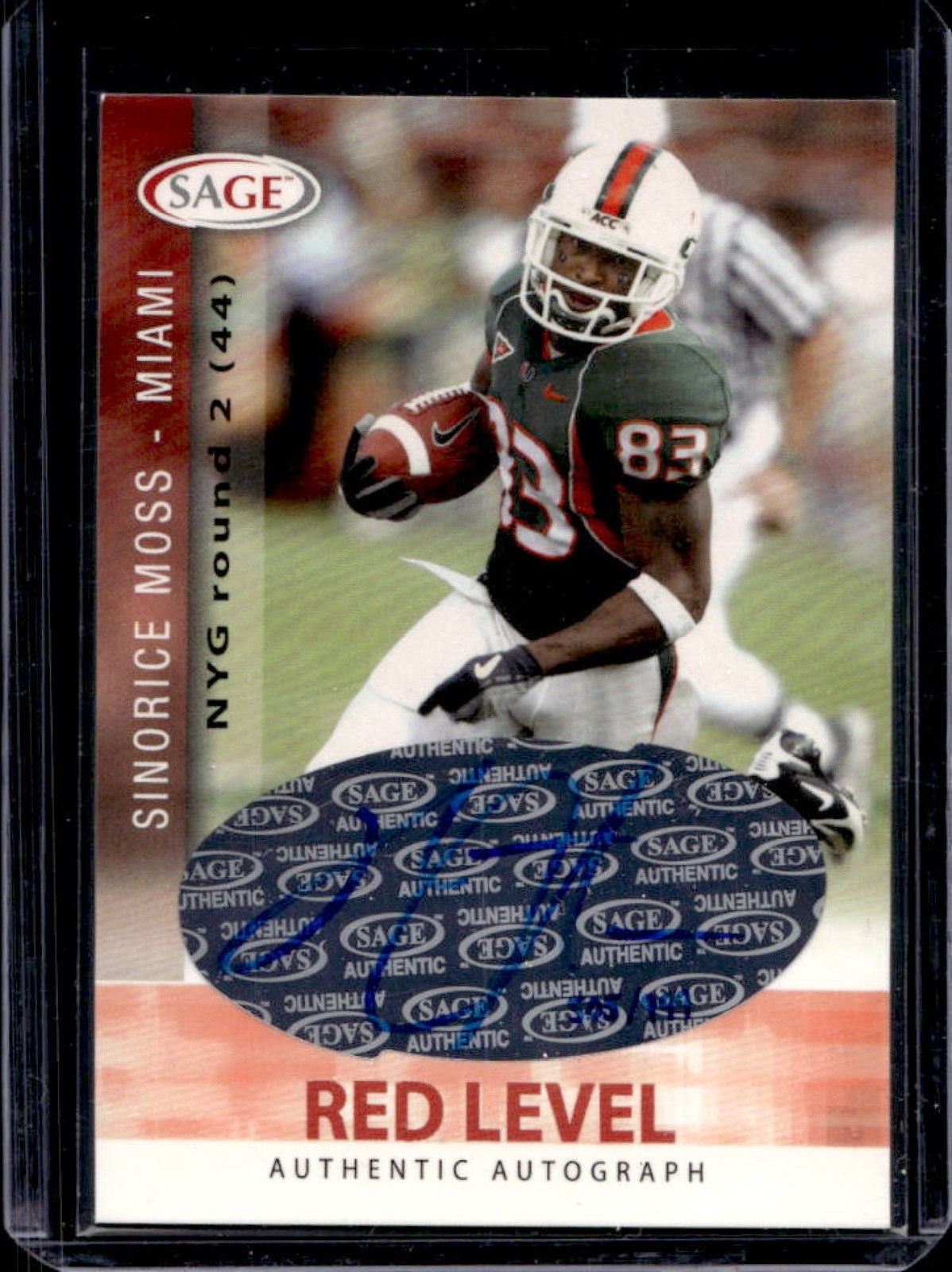 Sinorice Moss SA-GE Autographs #A36 Red
