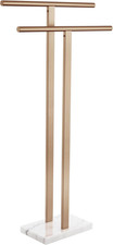 Standing Towel Rack for Bathroom Floor 2-Tier Towel Holder Free Stand with Heavy