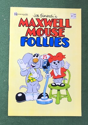 Maxwell Mouse Follies #2 Renegade Press Joe Sinardi Bronze Age  vf