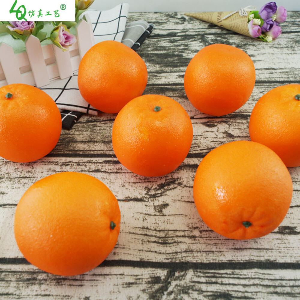 6 Pcs Juicer Machine Seller Lifelike Fruits Bowl Decoration