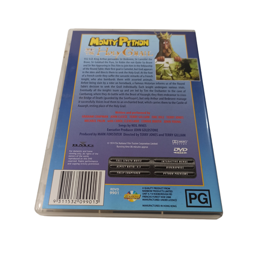 Monty Python & the Holy Grail DVD Adventure Comedy Family Historical King Arthur - Picture 7 of 10