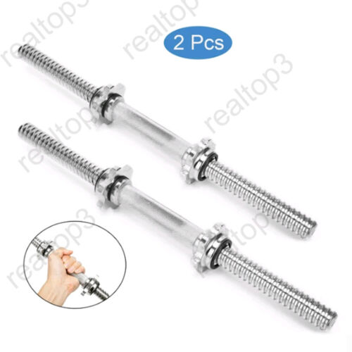Dumbbell Bars Handle Weight Bar Gym Weight Lifting Collars Bar Fitness 17.7''