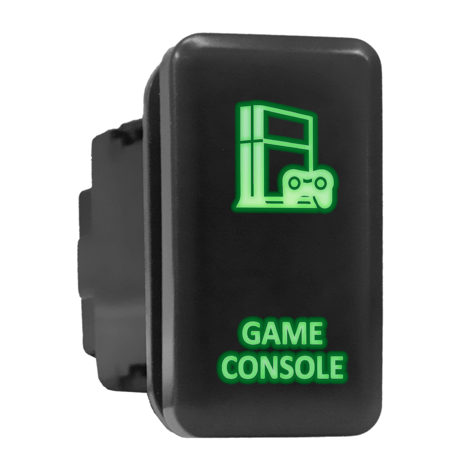 Green LED Backlit Push-In Switch for Toyota - 1.54