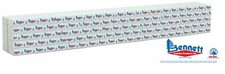 HO Scale Walthers SceneMaster 949-3162 Bennett Lumber 72' Centerbeam Lumber Load