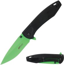 MTech Spring Assisted Folding Knife 3.5" 3Cr13MoV Steel Blade Stainless Handle