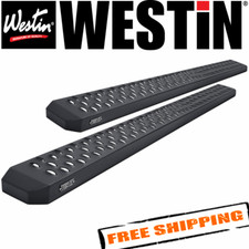 Westin 27-74725 6.25 Black Powder Coated Steel Grate Steps Running Boards
