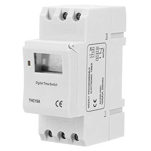 Timer Switch THC15A 220-240VAC 16A DIN Rail Timer digitale programmabile (x2O)