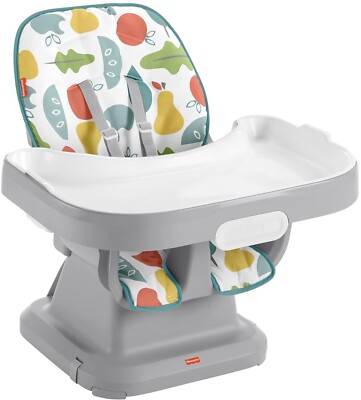 Fisher-Price Space Saver Simple Clean High Chair with Wraparound Deep-Dish  Tray