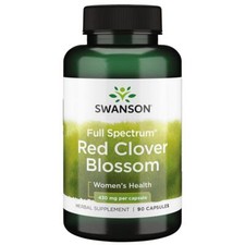 Swanson Full Spectrum Red Clover Blossom 430mg 90 Capsule, Menopause Support
