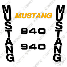Fits Mustang 940 Decal Kit Skid Steer Replacement Stickers - 3M Vinyl!