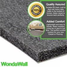 Carpet Underlay Graphite Black 7mm Great Value - PE Foam - Budget - Cheap