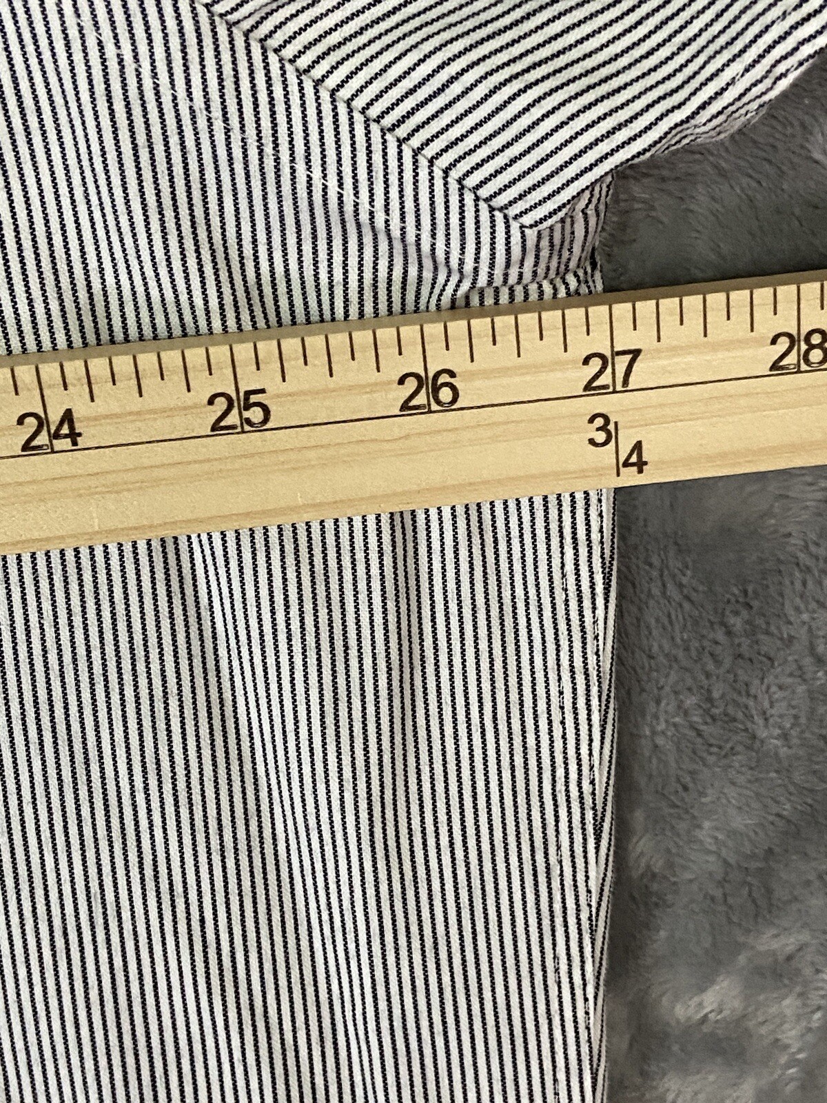 FILA Camicia uomo manica lunga Taylor Row Finery blu e bianca a righe 17 1 2 34 35