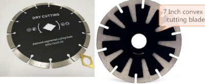 7'' Diamond convex blade segmented cutting blade (4 PIECE) stone concrete granite