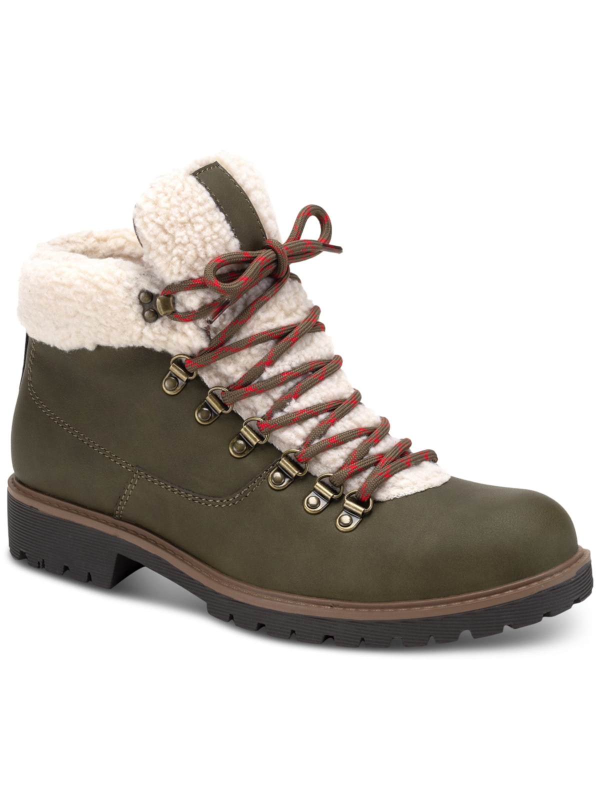 SUN STONE Мужские зеленые ботинки на блочном каблуке с отделкой в смешанной технике Glenn Toe 105 М 4290₽