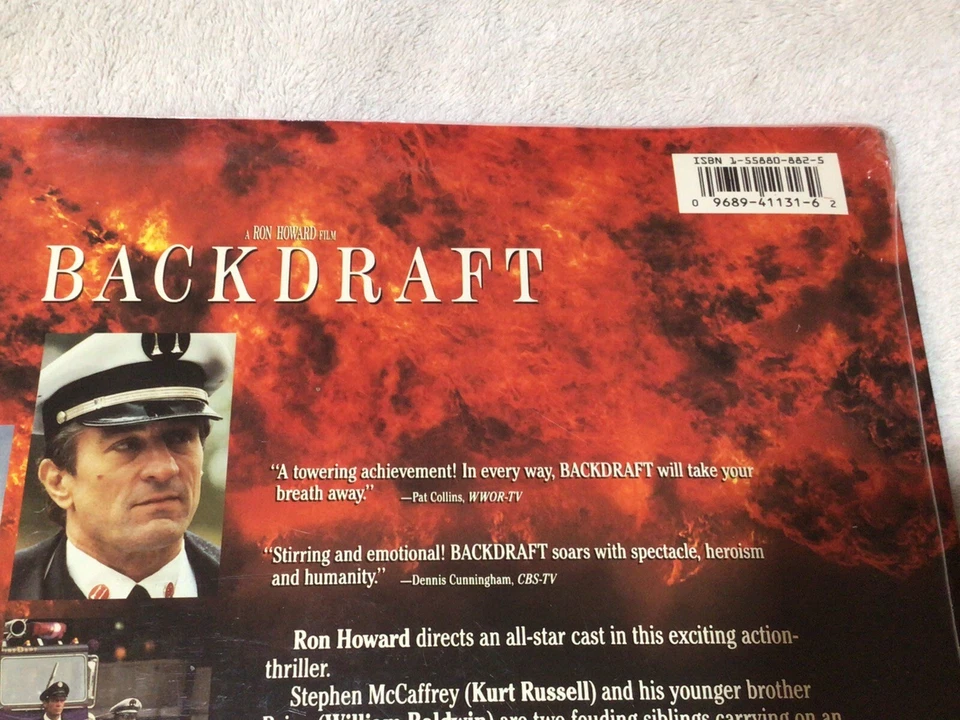 "Backdraft"  Laserdisc  - Kurt Russell New Sealed - Image 4 of 4