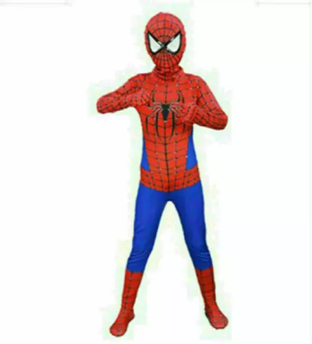 Children Spiderman Costume Boys Super Hero Fancy Dress Myers Cosplay Clothes UK - Picture 19 of 27