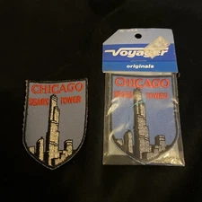 VTG Voyager Lot Of 2 SEARS TOWER Chicago Travel Patches