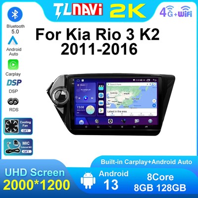 9'' Android Car Radio Multimedia Player GPS Navigation For KIA RIO2 K2 2011-2016
