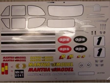 Decals Stickers - Adhesives Body RC Fiat 500 Scale 1/8