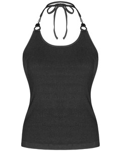 black halter tank
