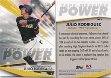 2020 Topps Pro Debut Tape Measure Power #JR Julio Rodriguez Mariners