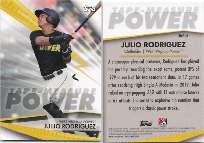 2020 Topps Pro Debut Tape Measure Power #JR Julio Rodriguez Mariners