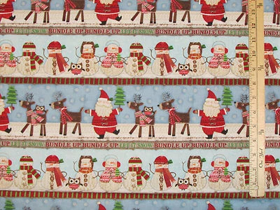 SPECTRIX Bundle Up Sampler Santa Reindeer Owl SPX Christmas Fabric 24" Repeat #25599