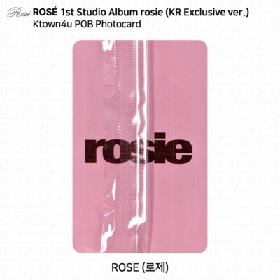 BLACKPINK ROSÉ 1st Studio Album rosie Ktown4u POB Photocard KPOP K