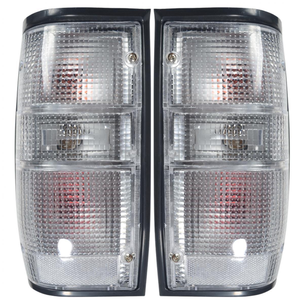 Tail Light Lamp Clear Lens Black Edge For Mitsubishi Mighty Max