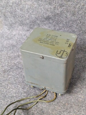 Vintage Raytheon UX9116 SM Choke Transformer .03H V 1780 RMS 2.0A UTS Navy