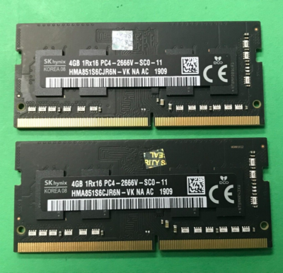 🌶️SKhynix 8GB (2x4GB) 1Rx16 PC4-2666V DDR4 Laptop RAM Memory 🌶️SKhynix 8GB (2x4GB) 1Rx16 PC4-2666V DDR4 Laptop RAM Memory
