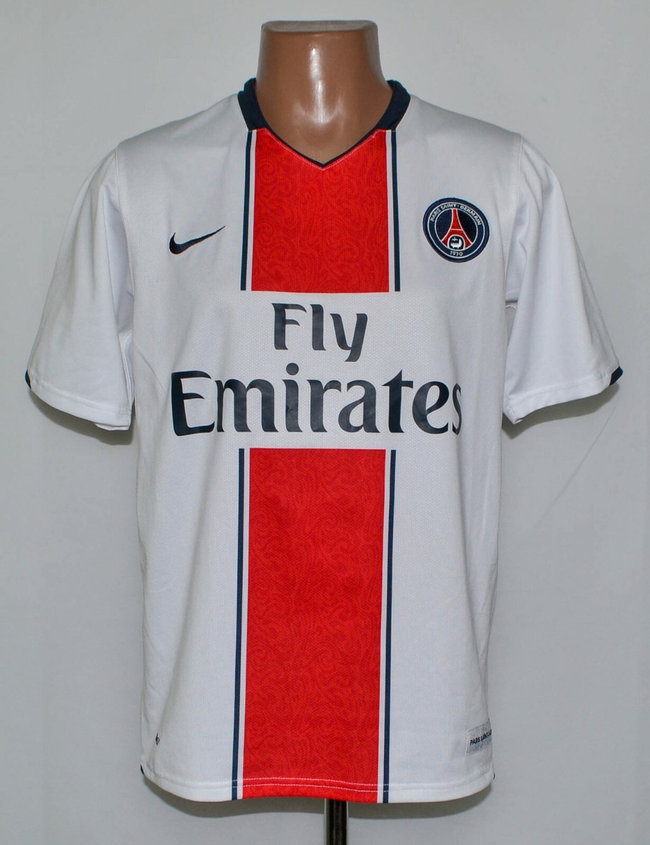 PSG PARIS SAINT GERMAIN 2007/2008 AWAY FOOTBALL SHIRT NIKE SIZE S